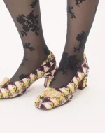 Valentino Adamantine Slingback Pumps In Tweed 60Mm - Image 7